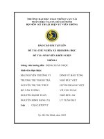 BÁO CÁO BÀI TẬP LỚN ĐỀ TÀI CHỦ NGHĨA XÃ HỘI KHOA HỌC ĐỀ TÀI SINH VIÊN KHỞI NGHIỆP