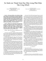 So sánh các thuật toán học máy trong phát hiện tấn công DDoS