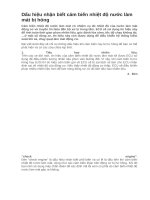 Dấu hiệu nhận biết cảm biến nhiệt độ nước làm mát bị hỏng 