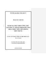 Đánh giá thực hiện công việc tại công ty trách nhiệm hữu hạn nhựa thiếu niên tiền phong miền trung 