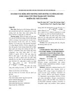 So sánh tác động môi trường nuôi dưỡng và nồng độ oxy khác nhau tới tình trạng bất thường nhiễm sắc thể của phôi