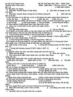 Sở GD & ĐT Thanh Hoá                             ĐỀ THI THỬ ĐẠI HỌC LẦN I – NĂM 2008                                                                                               Trường THPT Tĩnh Gia II                             MÔN:  SINH HỌC  ( Thời