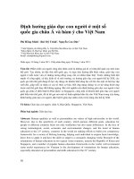 Định hướng giáo dục con người ở một số quốc gia châu Á và hàm ý cho Việt Nam