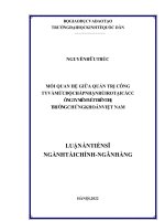 Mối quan hệ giữa quản trị công ty và mức độ chấp nhận rủi ro tại các công ty niêm yết trên thị trường chứng khoán việt nam 