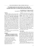 Tỷ lệ bệnh nhân đái tháo đường type 2 điều trị tại Bệnh viện Công an, thành phố Hải Phòng năm 2021