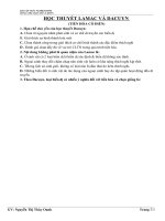 HỌC THUYẾT LAMAC VÀ DACUYN