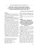 Kiến thức, thái độ và thực hành của bà mẹ có con dưới 5 tuổi bị bệnh tiêu chảy cấp điều trị tại khoa Nhi Bệnh viện Đa khoa Tiền Giang