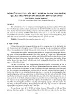 Bồi dưỡng phương pháp thực nghiệm cho học sinh thông qua dạy học phần quang học lớp 9 trung học cơ sở
