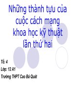 Những thành tựu khoa học kỹ thuật sau chiến tranh