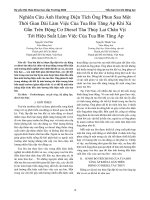 Nghiên cứu ảnh hưởng diện tích ống phun sau một thời gian dài làm việc của tua bin tăng áp khí xả gắn trên động cơ diesel tàu thủy lai chân vịt tới hiệu suất làm việc của tua bin