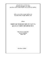 NIÊN LUẬN CÔNG NGHỆ THÔNG TIN NGÀNH CÔNG NGHỆ THÔNG TIN đề tài THIẾT kế WEB bán đồ ăn vặt và QUẢN lý TRÊN mô HÌNH MVC 