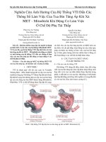 Nghiên cứu ảnh hưởng của hệ thống VTI đến các thông số làm việc của tua bin tăng áp khí xả MET – Mitsubishi khi động cơ làm việc ở chế độ phụ tải thấp