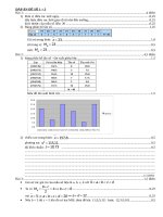 Điều tra điểm trung bình môn toán học kỳ 1 vừa qua của 40 học sinh lớp 10, người ta thu được mẫu số liệu sau đây: