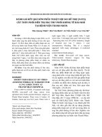 Đánh giá kết quả sớm phẫu thuật nội soi hỗ trợ (VATS) cắt thùy phổi điều trị ung thư phổi không tế bào nhỏ tại Bệnh viện Thanh Nhàn