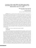 Ứng dụng công nghệ thông tin trong hoạt động kiểm định chất lượng các chương trình đào tạo theo bộ tiêu chuẩn của ACBSP