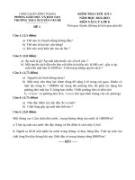 Lý 8  KTCK 1  đề 1 đặc tả ma trận (22 23) 