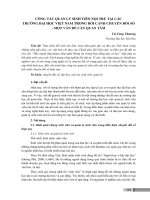 Công tác quản lý sinh viên nội trú tại các trường đại học Việt Nam trong bối cảnh chuyển đối số - Một vấn đề cần quan tâm