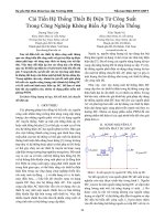 Cải tiến hệ thống thiết bị điện tử công suất trong công nghiệp không biến áp truyền thống