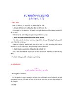 TỰ NHIÊN VÀ XÃ HỘI