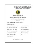 BÁO cáo bài tập lớn đề tài CHỦ NGHĨA xã hội KHOA học đề tài SINH VIÊN KHỞI NGIỆP 