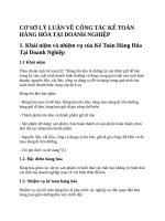 CƠ sở lý LUẬN về CÔNG tác kế TOÁN HÀNG hóa tại DOANH NGHIỆP 