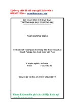 LUẬN văn THẠC sỹ tổ chức kế toán quản trị hàng tồn kho trong các doanh nghiệp sản xuất giấy việt nam 