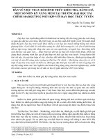 Bàn về việc thay đổi hình thức kiểm tra, đánh giá một số môn Kỹ năng mềm tại trường Đại học Tài chính – Marketing phù hợp với dạy học trực tuyến