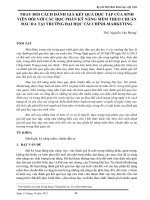 Thay đổi cách đánh giá kết quả học tập của sinh viên đối với các học phần Kỹ năng mềm theo chuẩn đầu ra tại trường Đại học Tài chính - Marketing
