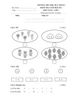 ĐỀ TOÁN CUỐI kì 1 đề số 2 