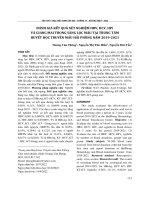 Đánh giá kết quả xét nghiệm HBV, HCV, HIV và giang mai trong sàng lọc máu tại Trung tâm Huyết học Truyền máu Hải Phòng năm 2019 - 2021