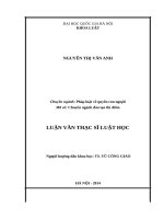 LUẬN văn THẠC sỹ pháp luật quốc tế và pháp luật việt nam về ngăn ngừa và xóa bỏ lao động trẻ em 