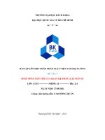 BÀI tập lớn học PHẦN PHÁP LUẬT VIỆT NAM đại CƯƠNG đề tài PHÁP NHÂN CHỦ THỂ của QUAN hệ PHÁP LUẬT dân sự 