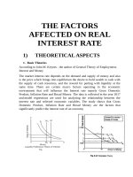 Kinh tế lượng factors affecting real interest rate
