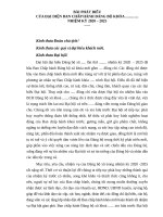 BÀI PHÁT BIỂU BCH KHÓA mới 