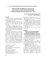 Hiệu quả điều trị bệnh đa u tuỷ xương có suy thận với phác đồ có bortezomib tại Bệnh viện Bạch Mai giai đoạn 2019 – 2022