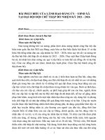 bai phat bieu tai dai hoi ho chu thap do xa nhiem ky 2021 2026 