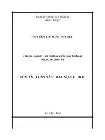 luận văn thạc sỹ một số vấn đề lý luận và thực tiễn về các tội tham nhũng theo pháp luật hình sự việt nam 