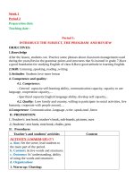 Giáo án tiếng anh 8 chương trình cũ soạn chuẩn cv 5512 kì 1