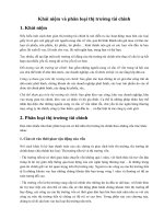 Khái niệm và phân loại thị trường tài chính vndoc com