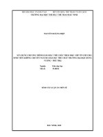 XÂY DỰNG CHƯƠNG TRÌNH GIÁO DỤC THỂ CHẤT THEO HỌC CHẾ TÍN CHỈ CHO SINH VIÊN KHÔNG CHUYÊN NGÀNH GIÁO DỤC THỂ CHẤT TRƯỜNG ĐẠI HỌC HÙNG VƯƠNG - PHÚ THỌ