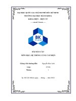 BÀI BÁO CÁO MÔN HỌC HỆ THỐNG CUNG CẤP ĐIỆN