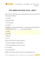 Trắc nghiệm môn quản trị học   phần 3 vndoc com