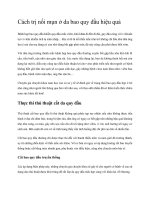 Cách trị nổi mụn ở da bao quy đầu hiệu quả