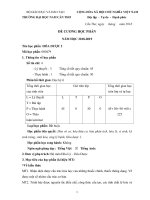 ĐỀ CƯƠNG MÔN HỌC