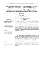 0732 giải pháp phát triển đội ngũ trí thức trong quá trình công nghiệp hóa hiện đại hóa ở tỉnh trà vinh hiện nay