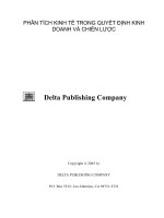 Phân tích kinh tế trong quyết định kinh doanh và chiến lược (Phần 1)