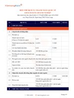 BIỂU PHÍ DỊCH VỤ THANH TOÁN QUỐC TẾ KHÁCH HÀNG DOANH NGHIỆP