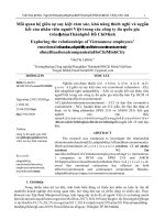 0568 mối quan hệ giữa sự suy kiệt cảm xúc khả năng thích nghi và sự gắn kết của nhân viên người việt trong các công ty đa quốc gia trên địa bàn TP HCM