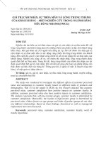 0747 giá trị cảm nhận sự thỏa mãn và lòng trung thành của khách hàng   một nghiên cứu trong ngành hàng tiêu dùng nhanh (FMCG)