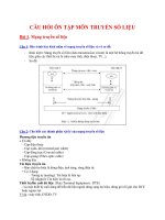 CÂU HỎI ÔN TẬP MÔN TRUYỀN SỐ LIỆU